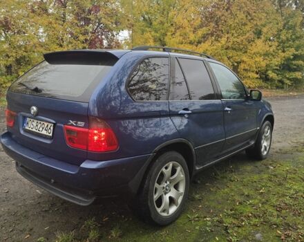 Синий БМВ Х5, объемом двигателя 3 л и пробегом 340 тыс. км за 4300 $, фото 3 на Automoto.ua