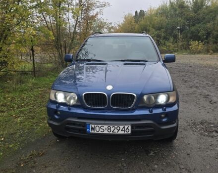 Синий БМВ Х5, объемом двигателя 3 л и пробегом 340 тыс. км за 4300 $, фото 1 на Automoto.ua