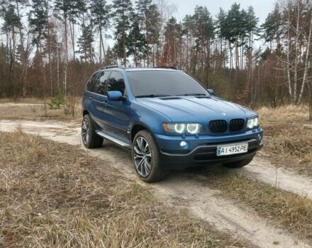 Синий БМВ Х5, объемом двигателя 3 л и пробегом 370 тыс. км за 7600 $, фото 1 на Automoto.ua