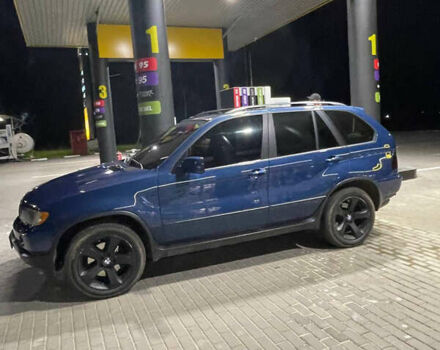 Синий БМВ Х5, объемом двигателя 3 л и пробегом 286 тыс. км за 9500 $, фото 3 на Automoto.ua