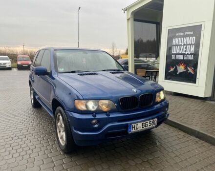 Синій БМВ Х5, об'ємом двигуна 3 л та пробігом 340 тис. км за 4499 $, фото 1 на Automoto.ua