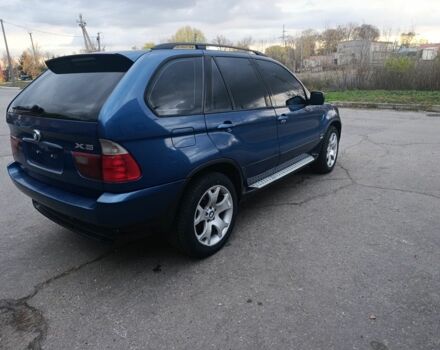Синий БМВ Х5, объемом двигателя 3 л и пробегом 380 тыс. км за 6700 $, фото 3 на Automoto.ua