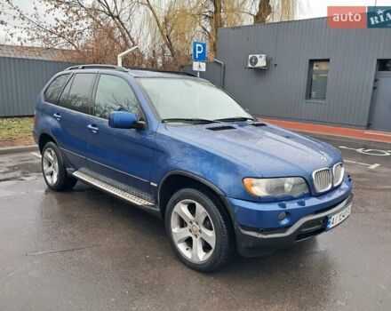 Синий БМВ Х5, объемом двигателя 4.4 л и пробегом 340 тыс. км за 6200 $, фото 1 на Automoto.ua
