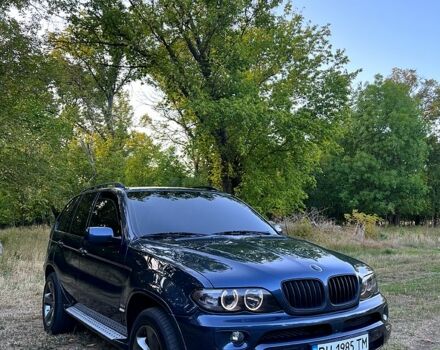 Синий БМВ Х5, объемом двигателя 3 л и пробегом 304 тыс. км за 11950 $, фото 1 на Automoto.ua