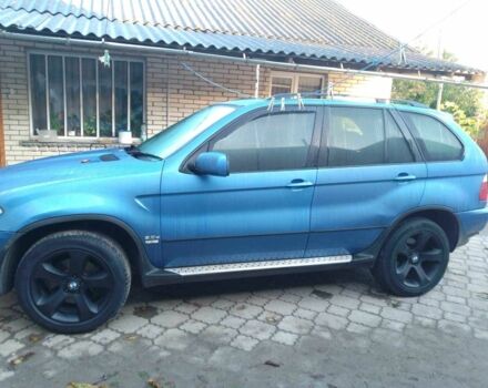 Синий БМВ Х5, объемом двигателя 3 л и пробегом 220 тыс. км за 4500 $, фото 3 на Automoto.ua