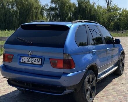 Синій БМВ Х5, об'ємом двигуна 3 л та пробігом 325 тис. км за 4100 $, фото 1 на Automoto.ua