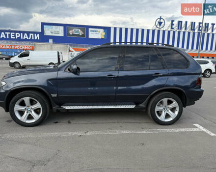 Синий БМВ Х5, объемом двигателя 3 л и пробегом 318 тыс. км за 13999 $, фото 1 на Automoto.ua
