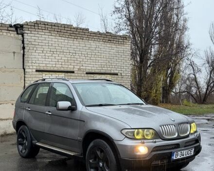 Синий БМВ Х5, объемом двигателя 3 л и пробегом 300 тыс. км за 6200 $, фото 2 на Automoto.ua