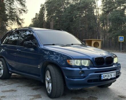 Синий БМВ Х5, объемом двигателя 4.4 л и пробегом 380 тыс. км за 6200 $, фото 1 на Automoto.ua