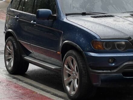 Синий БМВ Х5, объемом двигателя 4.4 л и пробегом 429 тыс. км за 7999 $, фото 1 на Automoto.ua