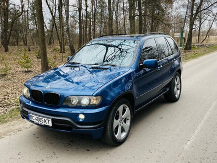БМВ Х5 2000 у Львові на Automoto.ua Синій БМВ Х5, об'ємом двигуна 4.4 л та пробігом 340 тис. км за 7300 $, фото 1 на Automoto.ua