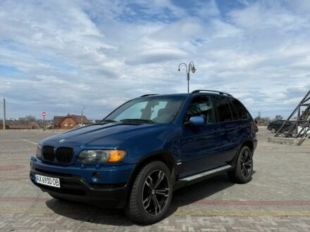 Синий БМВ Х5, объемом двигателя 3 л и пробегом 410 тыс. км за 8750 $, фото 1 на Automoto.ua
