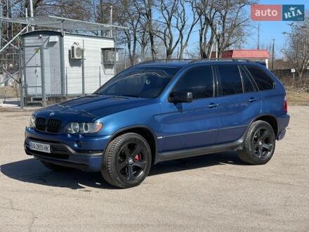 Синій БМВ Х5, об'ємом двигуна 4.4 л та пробігом 402 тис. км за 8000 $, фото 1 на Automoto.ua