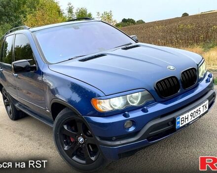 Синий БМВ Х5, объемом двигателя 4.4 л и пробегом 325 тыс. км за 7000 $, фото 1 на Automoto.ua