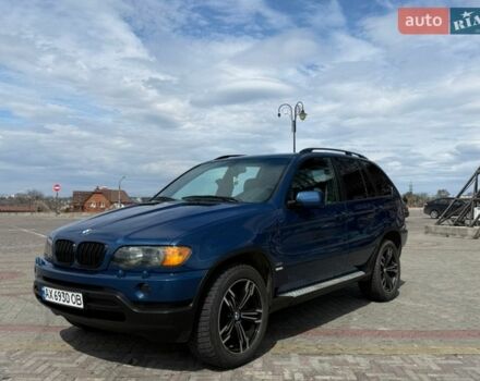 Синий БМВ Х5, объемом двигателя 3 л и пробегом 410 тыс. км за 12400 $, фото 1 на Automoto.ua