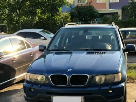 Синий БМВ Х5, объемом двигателя 3 л и пробегом 10 тыс. км за 5100 $, фото 1 на Automoto.ua
