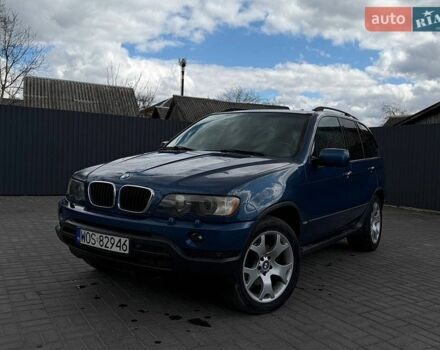 Синий БМВ Х5, объемом двигателя 3 л и пробегом 340 тыс. км за 5500 $, фото 1 на Automoto.ua
