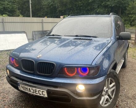 Синий БМВ Х5, объемом двигателя 3 л и пробегом 383 тыс. км за 8250 $, фото 1 на Automoto.ua