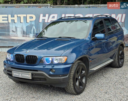 Синий БМВ Х5, объемом двигателя 4.4 л и пробегом 383 тыс. км за 7400 $, фото 1 на Automoto.ua