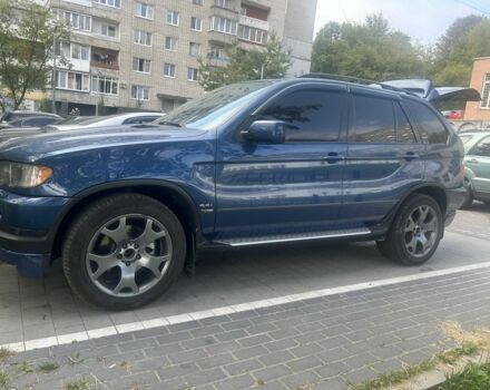 Синий БМВ Х5, объемом двигателя 4.4 л и пробегом 460 тыс. км за 6500 $, фото 1 на Automoto.ua