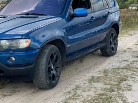 Синий БМВ Х5, объемом двигателя 3 л и пробегом 300 тыс. км за 4000 $, фото 1 на Automoto.ua
