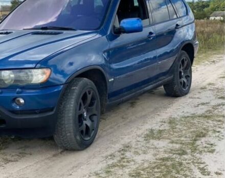 Синий БМВ Х5, объемом двигателя 3 л и пробегом 300 тыс. км за 4000 $, фото 1 на Automoto.ua