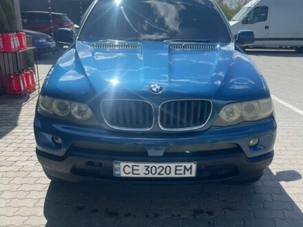 Синий БМВ Х5, объемом двигателя 3 л и пробегом 456 тыс. км за 7000 $, фото 1 на Automoto.ua