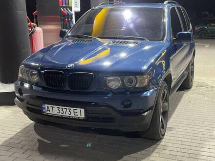 Синий БМВ Х5, объемом двигателя 3 л и пробегом 286 тыс. км за 9500 $, фото 1 на Automoto.ua