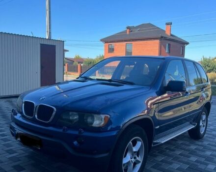 Синий БМВ Х5, объемом двигателя 3 л и пробегом 350 тыс. км за 4000 $, фото 1 на Automoto.ua