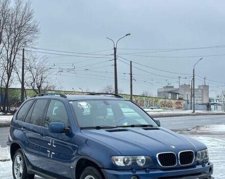 Синий БМВ Х5, объемом двигателя 3 л и пробегом 360 тыс. км за 4500 $, фото 1 на Automoto.ua