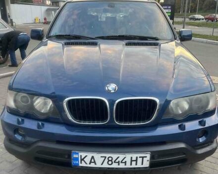 Синий БМВ Х5, объемом двигателя 3 л и пробегом 173 тыс. км за 8800 $, фото 1 на Automoto.ua