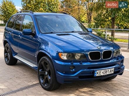 Синий БМВ Х5, объемом двигателя 2.93 л и пробегом 447 тыс. км за 9000 $, фото 1 на Automoto.ua