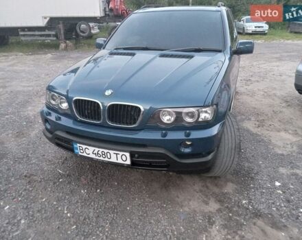 Синий БМВ Х5, объемом двигателя 3 л и пробегом 250 тыс. км за 6600 $, фото 1 на Automoto.ua
