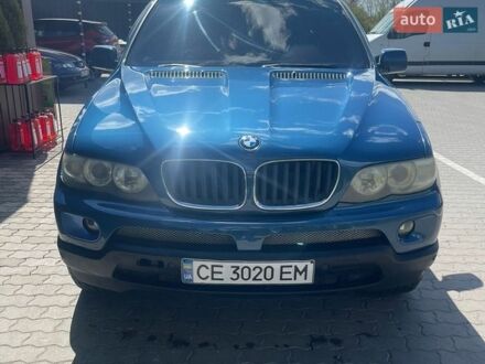 Синий БМВ Х5, объемом двигателя 3 л и пробегом 456 тыс. км за 7000 $, фото 1 на Automoto.ua