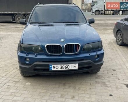 Синий БМВ Х5, объемом двигателя 3 л и пробегом 430 тыс. км за 6900 $, фото 1 на Automoto.ua