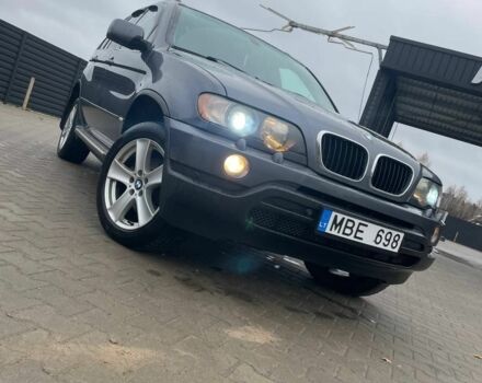 Синий БМВ Х5, объемом двигателя 3 л и пробегом 380 тыс. км за 4500 $, фото 1 на Automoto.ua