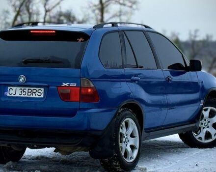 Синий БМВ Х5, объемом двигателя 3 л и пробегом 370 тыс. км за 4300 $, фото 1 на Automoto.ua