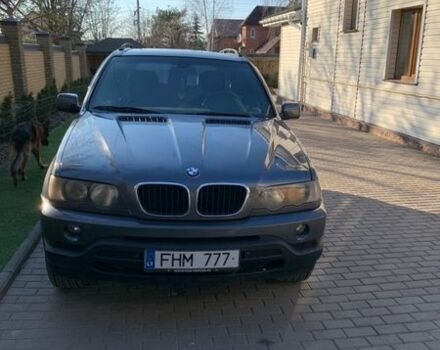Синий БМВ Х5, объемом двигателя 3 л и пробегом 280 тыс. км за 5500 $, фото 1 на Automoto.ua