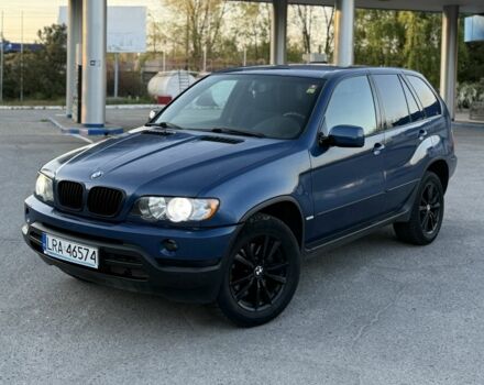 Синий БМВ Х5, объемом двигателя 3 л и пробегом 306 тыс. км за 4500 $, фото 1 на Automoto.ua