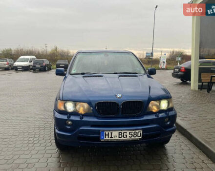 Синий БМВ Х5, объемом двигателя 3 л и пробегом 340 тыс. км за 5258 $, фото 1 на Automoto.ua