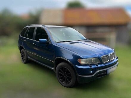 Синий БМВ Х5, объемом двигателя 3 л и пробегом 354 тыс. км за 3914 $, фото 1 на Automoto.ua