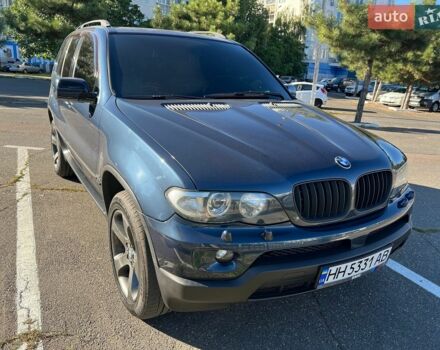 Синий БМВ Х5, объемом двигателя 3 л и пробегом 257 тыс. км за 14000 $, фото 1 на Automoto.ua