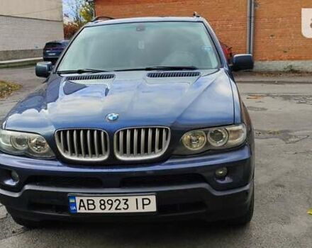 Синий БМВ Х5, объемом двигателя 3 л и пробегом 555 тыс. км за 10000 $, фото 1 на Automoto.ua