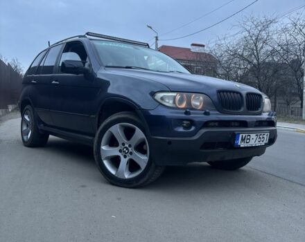 Синий БМВ Х5, объемом двигателя 3 л и пробегом 507 тыс. км за 4100 $, фото 1 на Automoto.ua