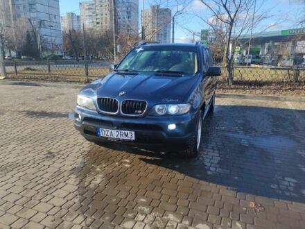 Синий БМВ Х5, объемом двигателя 3 л и пробегом 342 тыс. км за 5700 $, фото 1 на Automoto.ua