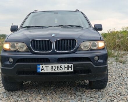Синий БМВ Х5, объемом двигателя 3 л и пробегом 270 тыс. км за 6096 $, фото 1 на Automoto.ua