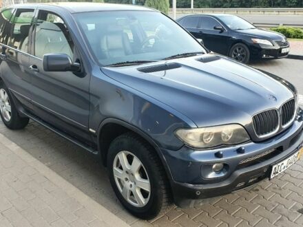 Синій БМВ Х5, об'ємом двигуна 3 л та пробігом 280 тис. км за 5200 $, фото 1 на Automoto.ua