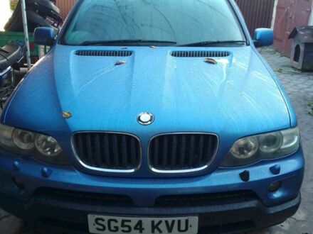 Синий БМВ Х5, объемом двигателя 3 л и пробегом 220 тыс. км за 4500 $, фото 1 на Automoto.ua