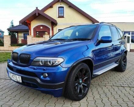 Синий БМВ Х5, объемом двигателя 3 л и пробегом 240 тыс. км за 3840 $, фото 1 на Automoto.ua