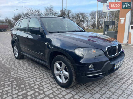 Синий БМВ Х5, объемом двигателя 3 л и пробегом 172 тыс. км за 10700 $, фото 1 на Automoto.ua